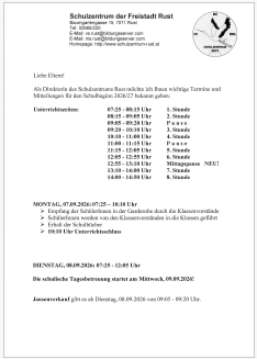 info schulbeginn ms